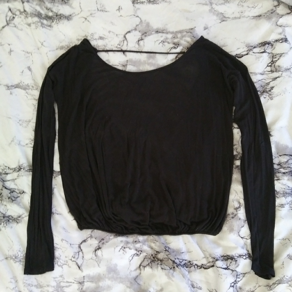Free People Open Back Shirt